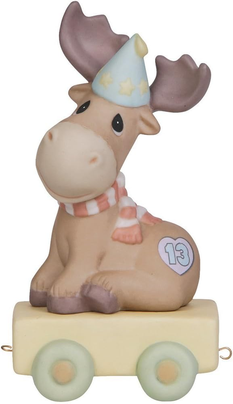 Birthday Train Bisque Porcelain Figurine for Unique Birthday Gift Ideas