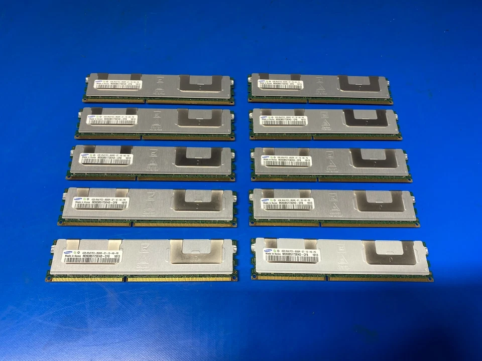 Job lot 10x Samsung M393B5173EHD-CF8 (10x4GB) PC3-8500R DDR3 Memory  - Image 2 of 4