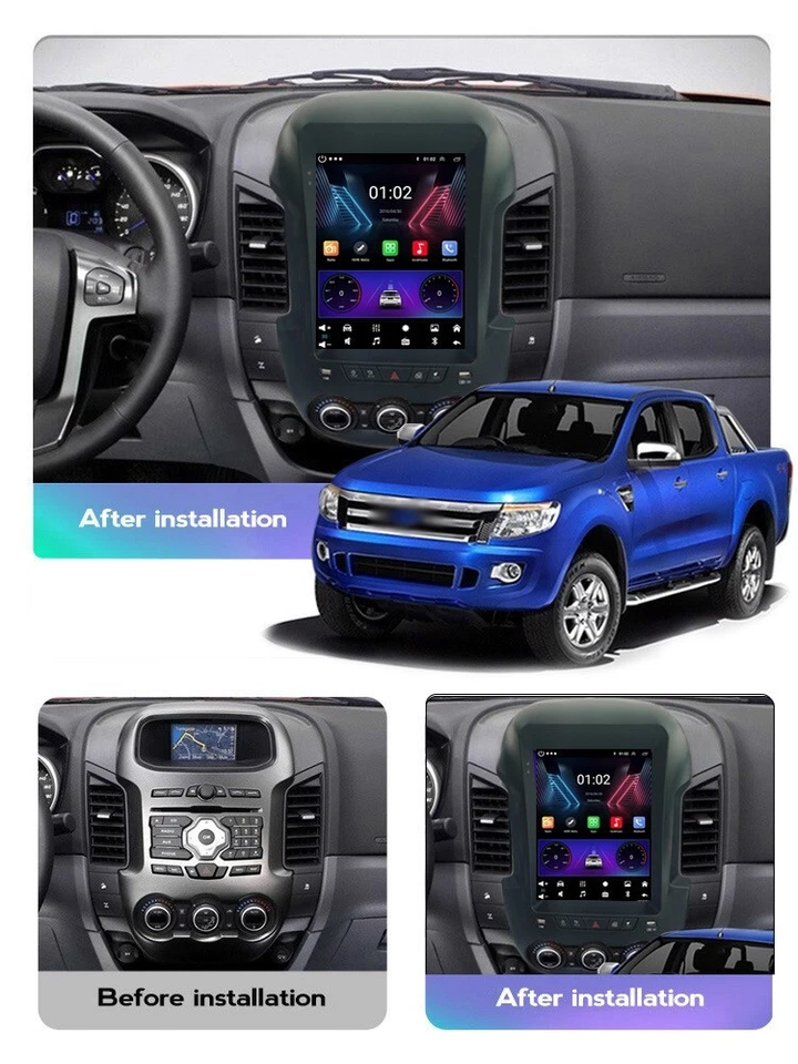 9.7"Android 14 Autoradio DAB Carplay GPS SAT Navi for Ford Ranger F250 2011-2016 - Bild 2 von 4