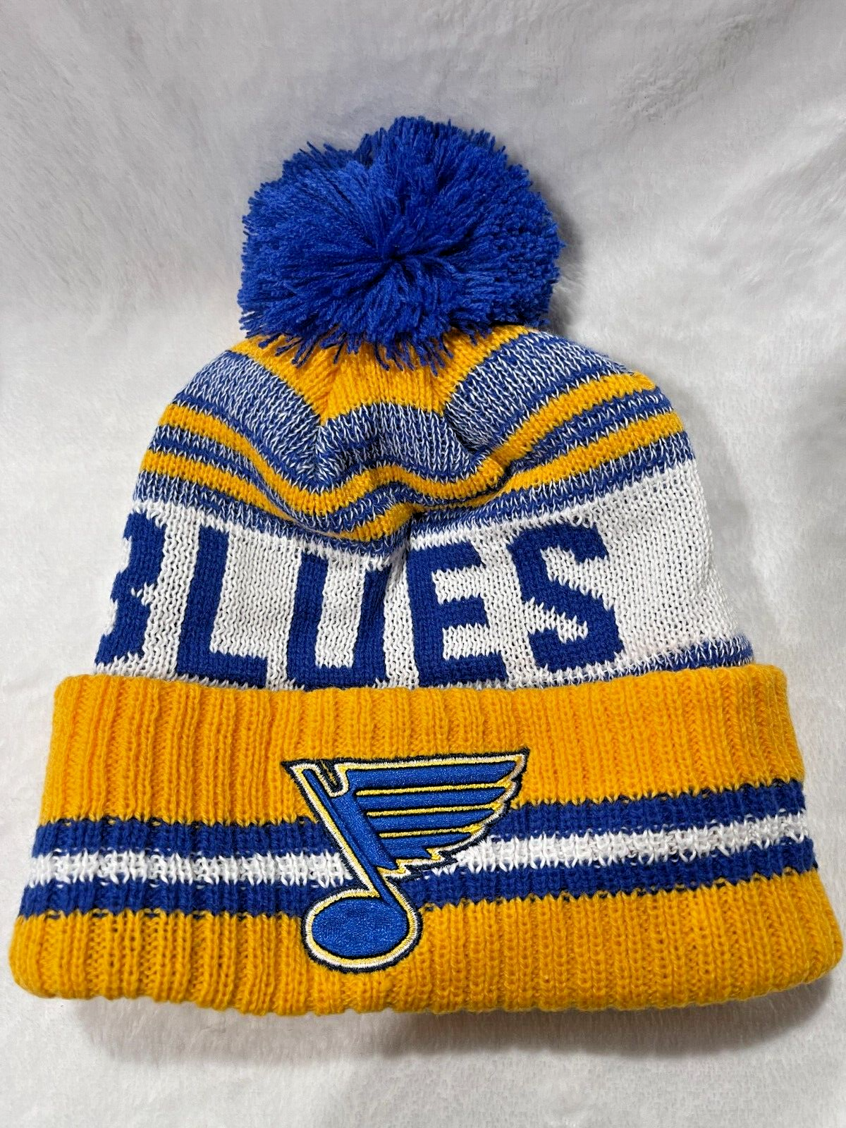 Beanie St. Louis Blues Adult Puff Winter Knit Hat Cap Toboggan USA New Era-image