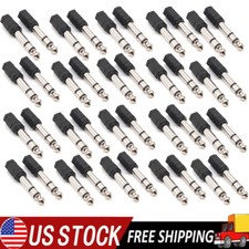 40-Pack of 3.5mm Stereo F to 1/4" Stereo M Headphone Audio Adapters
