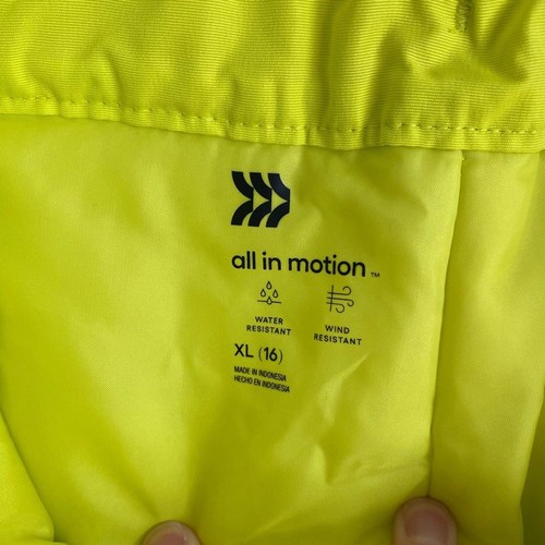 ALL IN MOTION Kids Snow pants Bright Neon Yellow Youth Size XL (16) NWT - Picture 4 of 8