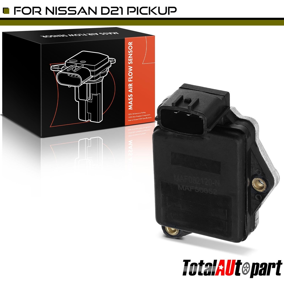 Mass Air Flow Sensor for Nissan D21 1990-1994 Pickup 1991