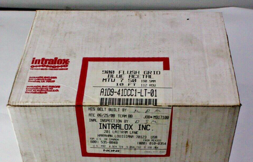 Intralox A1D9-41DCC1-LT-01 900 rejilla al ras acetal azul MTW 7,50" 10 pies Nuevo en caja - Imagen 4 de 4