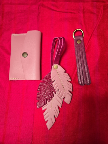 Bundle of Portland Leather Goods Small Goods - Mixed Pink Leather