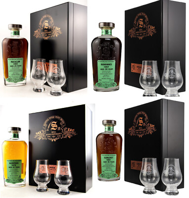 4 x Signatory 30th Benrinnes 1997, Glenlivet 1981, Macallan 1993, Glencraig 1976