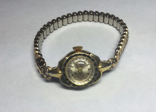 NOS Swiss Made Mechanical Goldtone Watco Ladies Watch - Picture 6 of 9