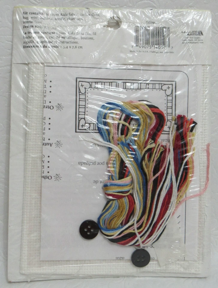 Kit Punto de Cruz Artes de Ocio Bolsillos de Regalo Rápido Abrazos y Besos Nuevo Foto 3 de 4