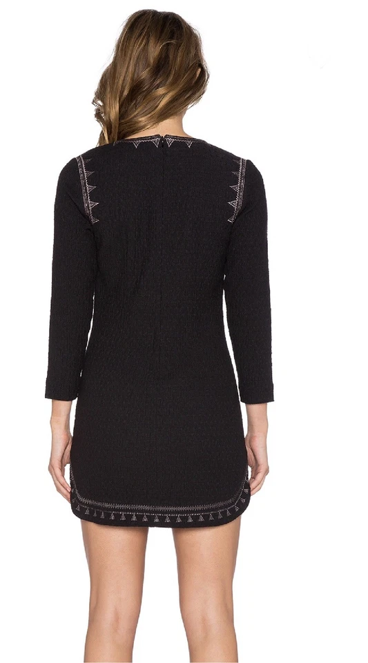 Mini Vestido Twelfth Street By Cynthia Vincent Con Cordones Negro 6 Nuevo con Etiquetas $345 Foto 2 de 4