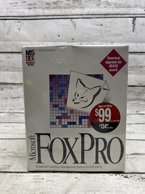 Microsoft FoxPro Database Management System Version 2.6 VTG 1994 - New Sealed