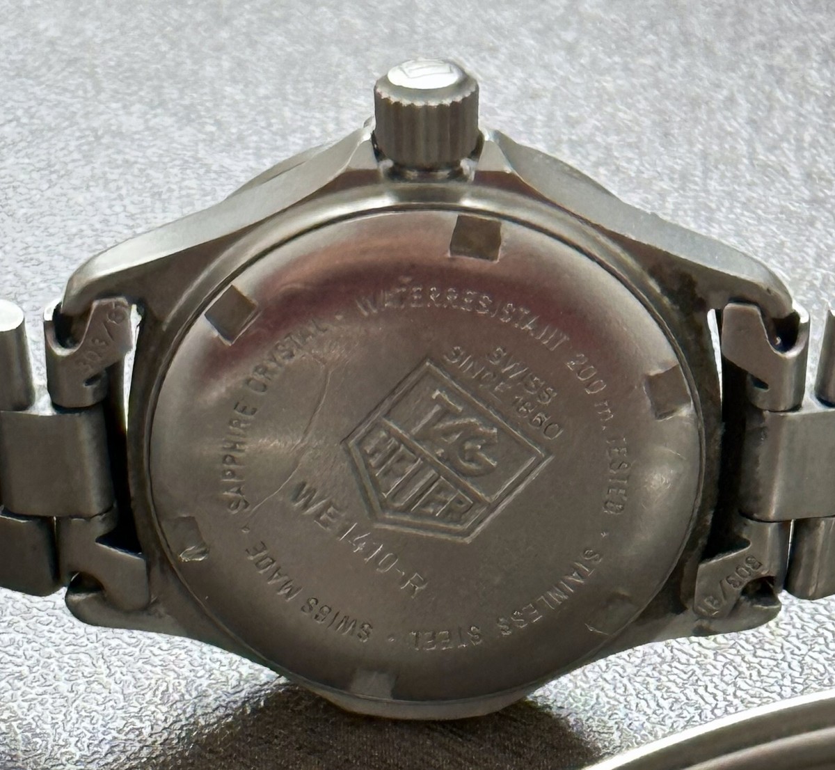 タグホイヤー TAG HEUER WE1410-R Ladies Tag Heuer WE1410-R Quartz Swiss Made Black Dial Diver