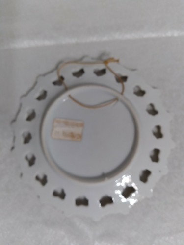 VINTAGE ALOHA HAWAII 6" GOLD LATTICE TRIMMED SOUVENIR PLATE - Picture 5 of 5