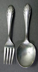 Lyric by Gorham 1940 Sterling Silver Baby Set 2-Piece Child's Feeding Set