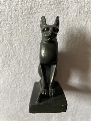  Vintage Ägyptische Bastet Katze Figur. 4 cm groß ideal für jede Sammlung. 