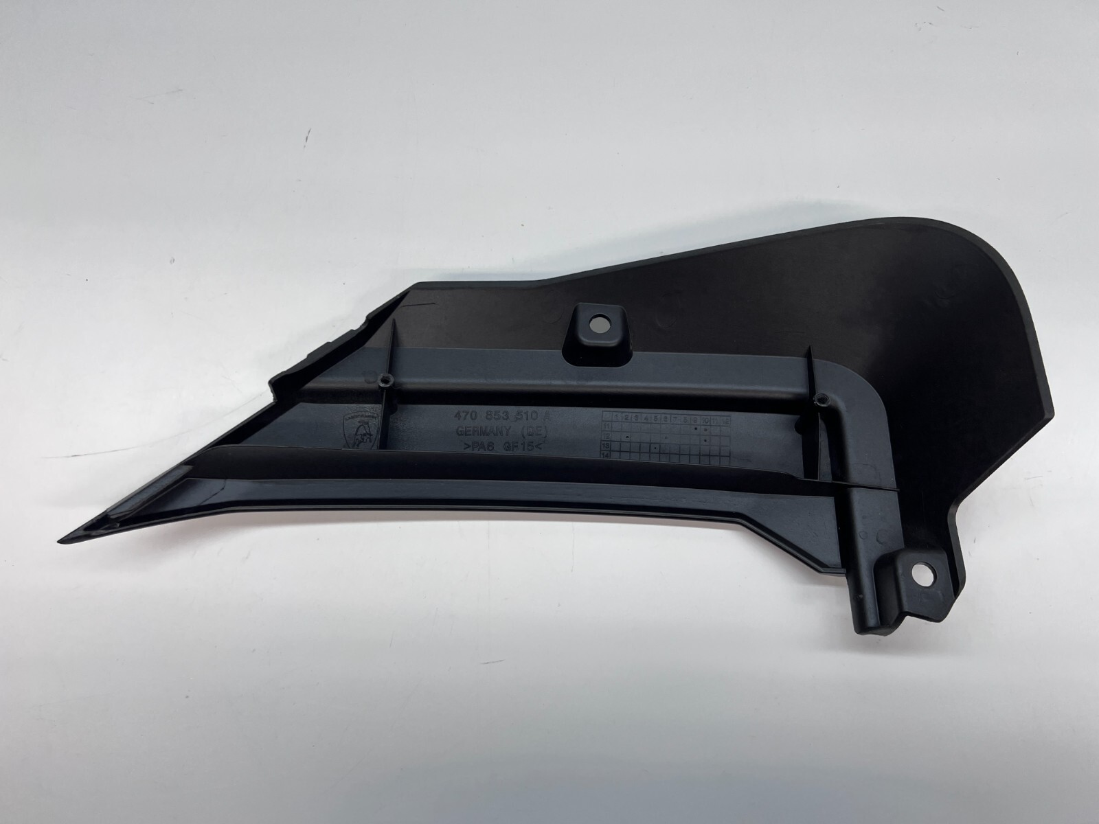 LAMBORGHINI AVENTADOR PASSENGER RIGHT RH SIDE COVER MOULDING OEM 470853510A