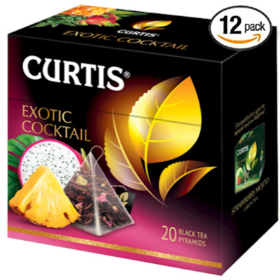 12 PACK CURTIS Black Tea EXOTIC COCTAIL PINEAPPLE RF NO GMO Made in Russia 240Py