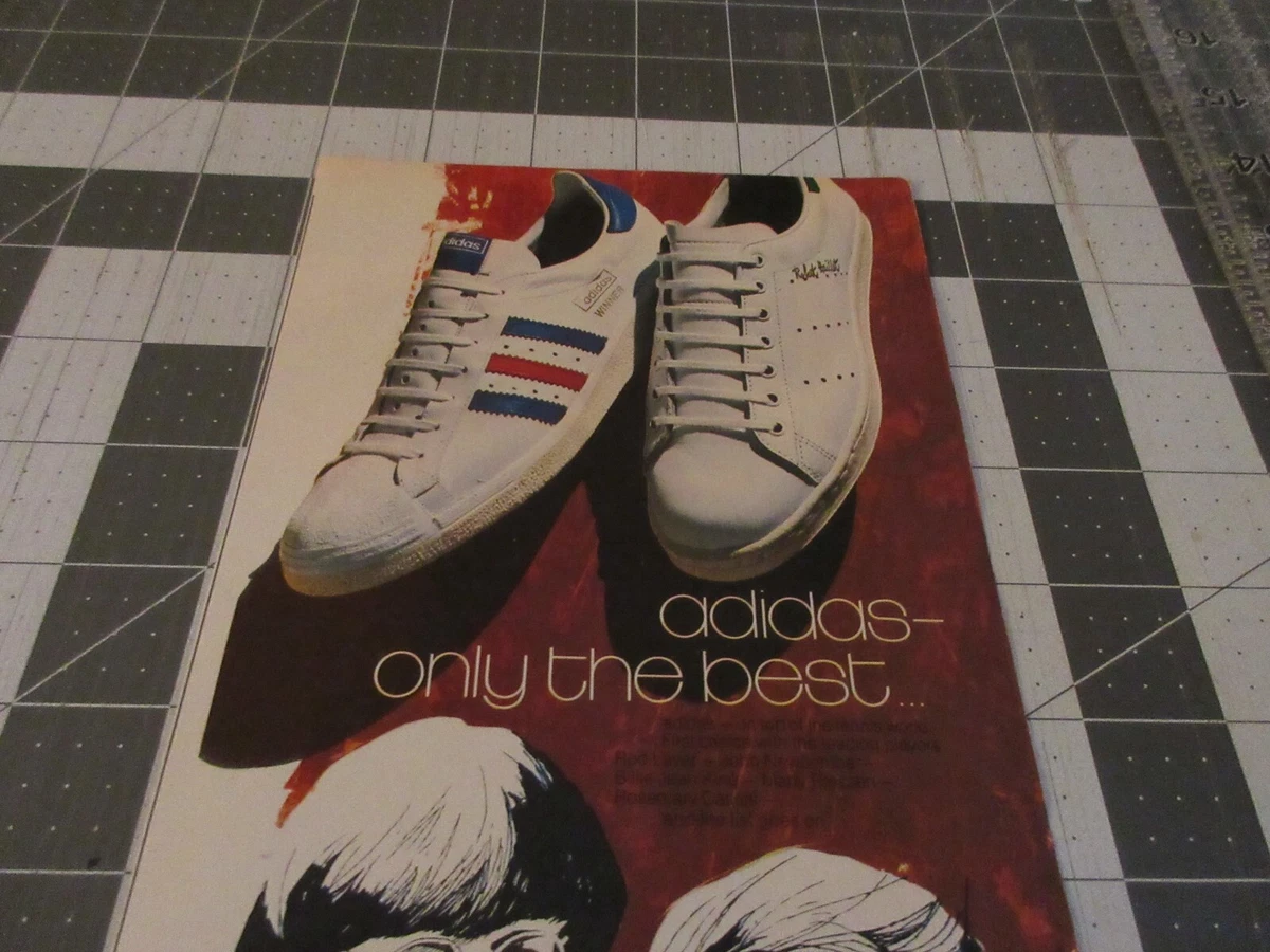 1972 Adidas Winner Robert Haillet Tennis Shoes vintage print Ad