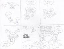 MORT WALKER Signed ORIGINAL Hand Drawn BEETLE BAILEY Comic Strip COA