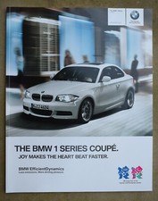 BMW 1 Series Coupé sales brochure - 2011 Coupe 120i 135i 118d 120d 123d M Sport