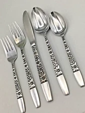 Spring Lake Hanford Forge HF Engraved FLORAL Choose - Choice Stainless Flatware 