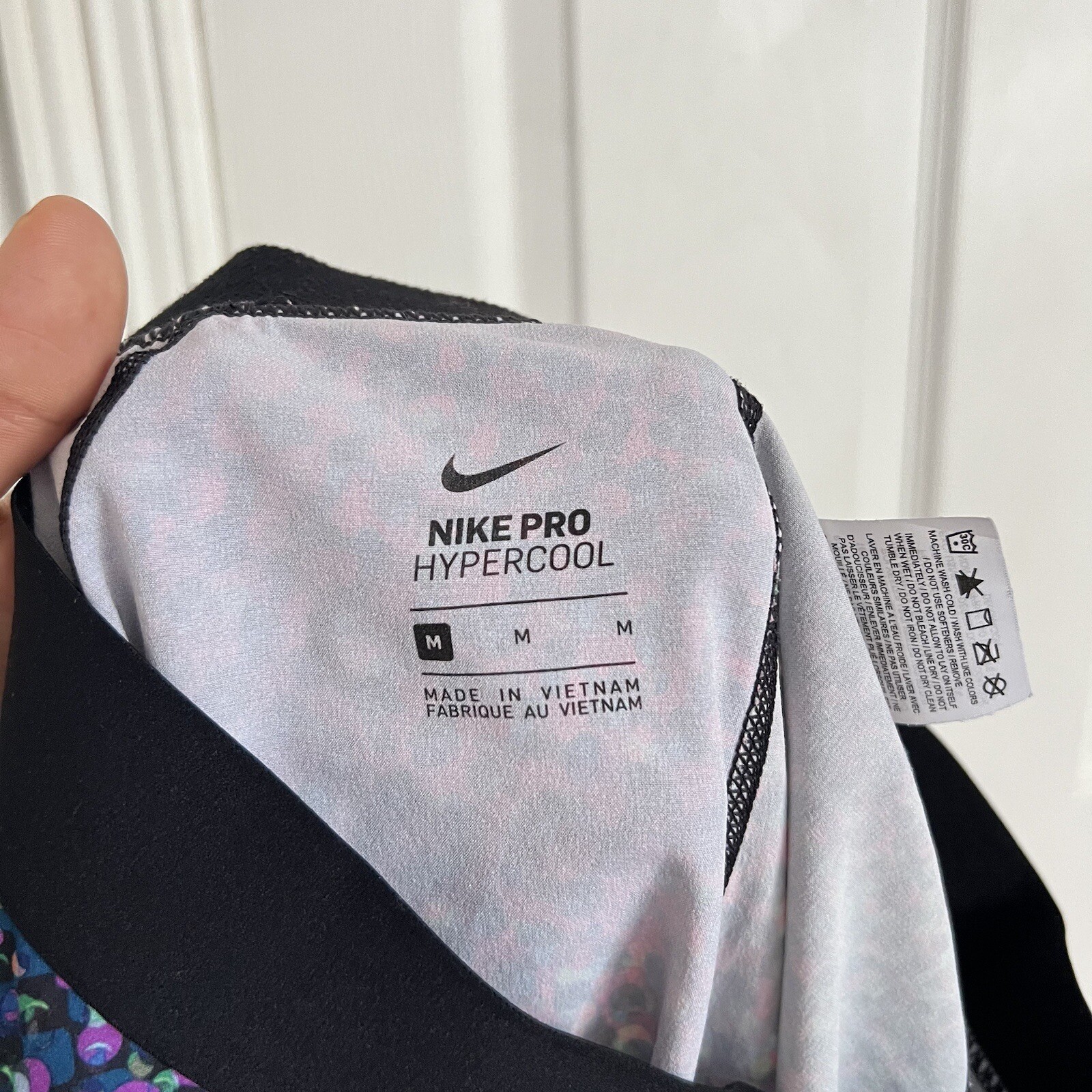 Nike Pro Hypercool Multicolor Print, Black Sheer … - image 10