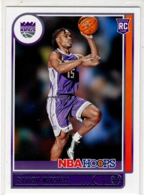 2021-22 Panini Hoops Basketball Davion Mitchell No. 228 Sacramento Kings