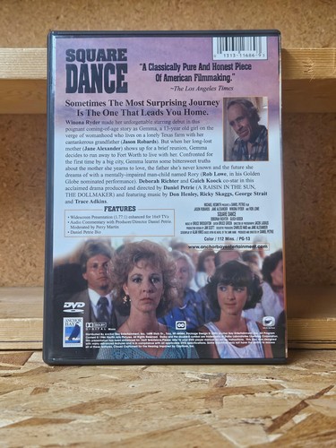 SQUARE DANCE DVD Anchor Bay Entertainment WINONA RYDER ROB LOWE Out of Print - Picture 2 of 2