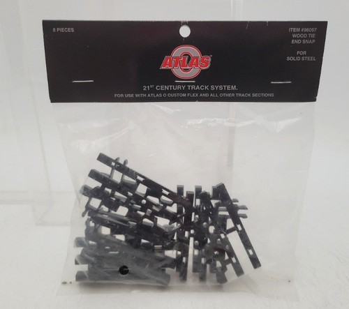 Clips de bloqueo a presión Atlas 96057 escala O 3 extremos de amarre (paquete de 8) | Condition: New