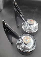 Oe 1961-1964 Ford Galaxie 500 Round Side View Mirror Pair Decent Chrome Video Oe 1961-1964 Ford Galaxie 500 Round Side View Mirror Pair Decent Chrome Video