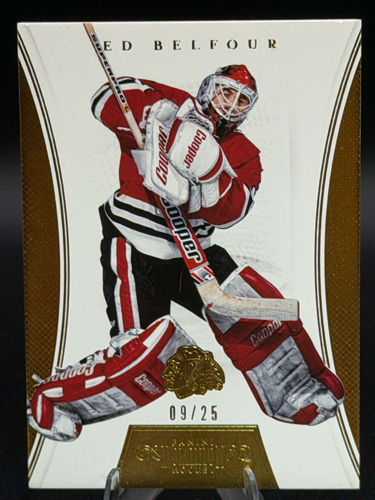 2012-13 Panini Dominion Gold /25 Ed Belfour #9 Chicago Blackhawks