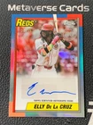 2025 Topps Chrome Update #90CUA-ED Elly De La Cruz 1990 Topps Chrome Auto 21/35