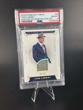 2016 National Treasures Tom Landry Century Materials Holo Silver /10 #89 PSA 8