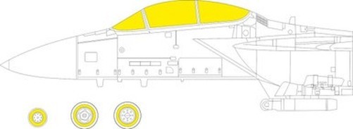 Eduard CX675 1/72 Mask F-15D Canopy mask Set