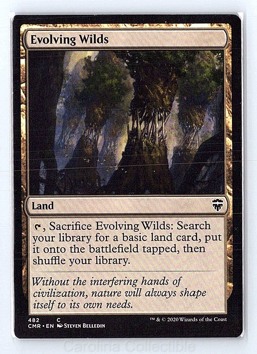 Evolving Wilds Near Mint - Commander Legends 482 Magic: The Gathering