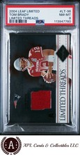 2004 Leaf Limited Limited Threads #LT-96 Tom Brady PSA 8