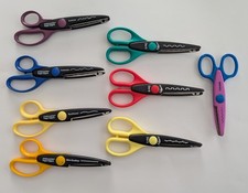 8 Decorative Edge Scissors For Crafting Paper Shapers Fiskars Kraft Colorbok