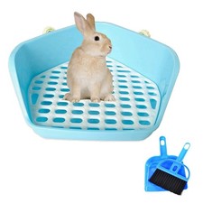 Rabbit Litter Box Pet Toilet Cage Box Potty Trainer Corner with Small Animal ...