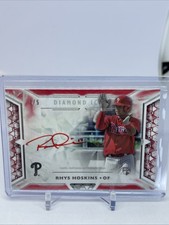 RHYS HOSKINS 2018 TOPPS DIAMOND ICONS RED INK AUTO RC #2/5