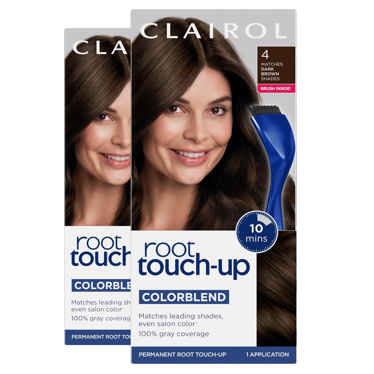 Clairol Root Touch-Up by Nice'n Easy Permanent Hair Dye, 4 Dark
