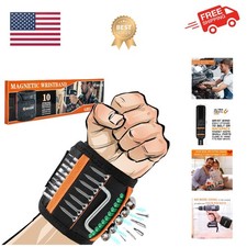 Magnetic Wristband for Holding Screws, Drilling Bits, Nails, Stocking Stuffer...