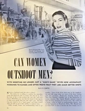 1955 Can Women Outshoot Men Mrs Leon Mandel Margie Morton Evelyn Primm