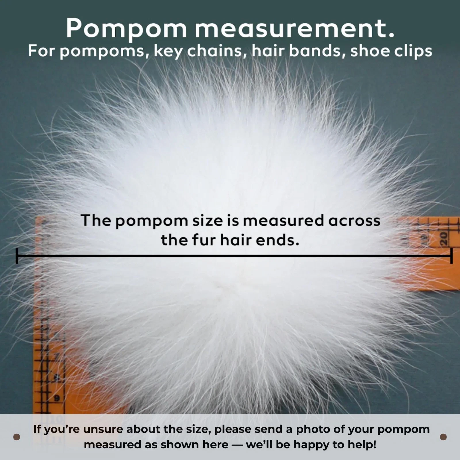 Cappuccino Arctic Fox Fur Pom Pom Main View