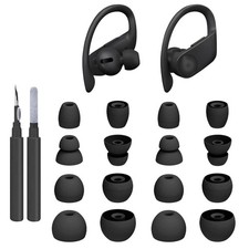 Aircawin Replacement Ear Tips for Beats Powerbeats Pro Black