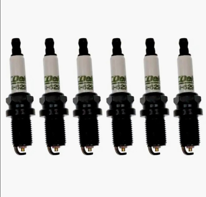 Six 6 New ACDelco Conventional Resistor Spark Plugs 41-629. 19362247.
