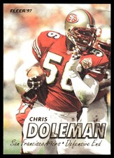 Chris Doleman 1997 Fleer #312 49ers NFL READ FREE SHIPPING AutographDen