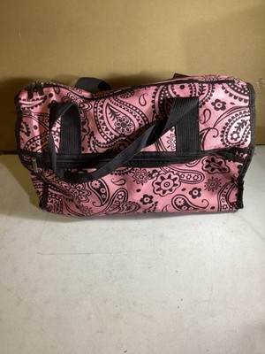 Women's gym bag - Pink & Black In Very Good Used Condition by J. Garden