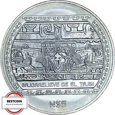 1993 Mexico KM 569 5 Nuevos Pesos Advanced Cultures-Veracruz in UNC 4365