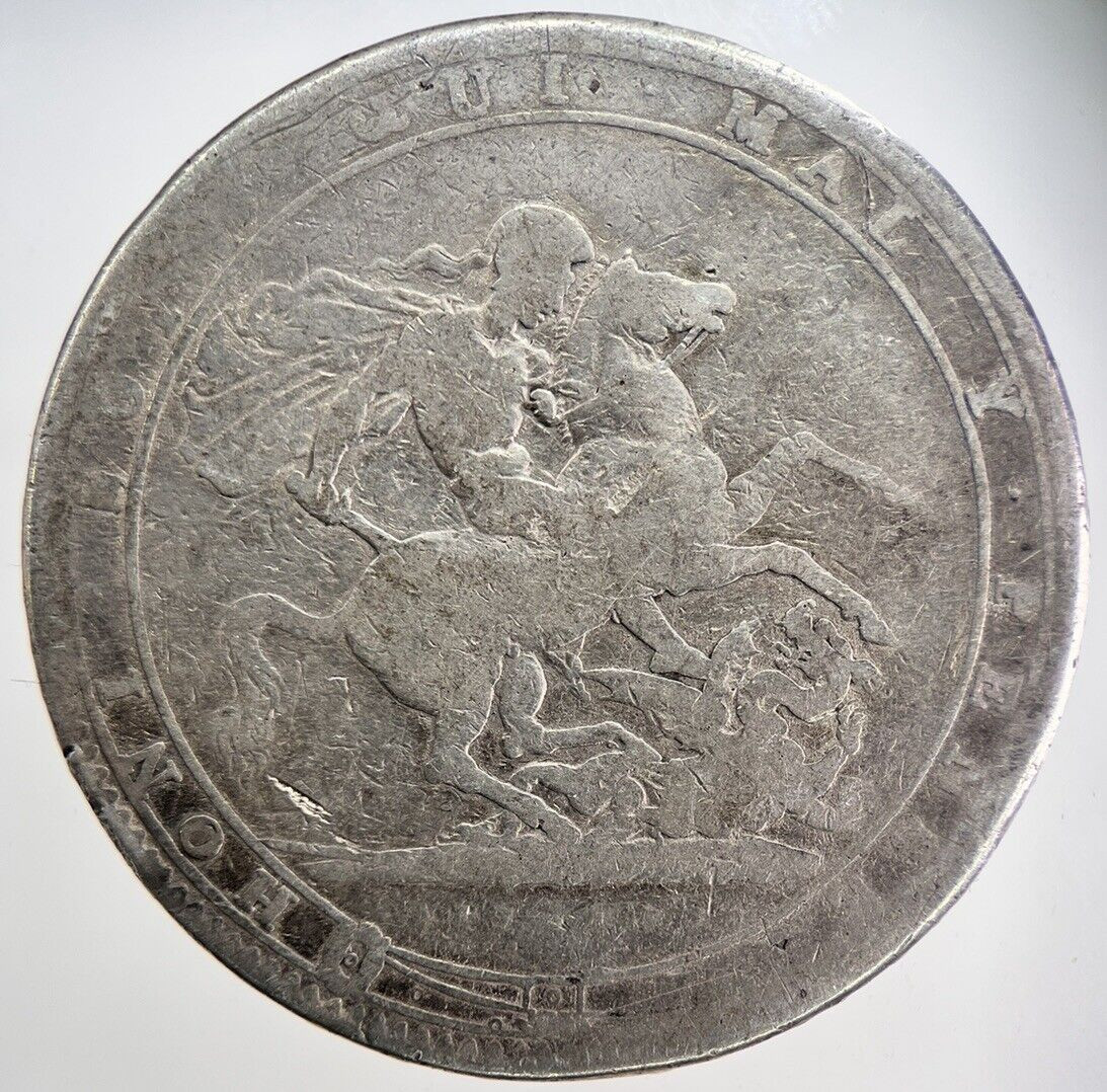 British George III 1760-1820 3rd Crown Silver Coin Collectable Grade a4686