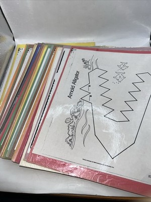 Puzzles for Pattern Blocks -Animals -Learning Resources 40 Laminated Sheets