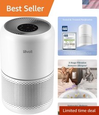 Air Purifier for Home Allergens Pet Hair in Bedroom, Covers Up to 1073 ft by...
